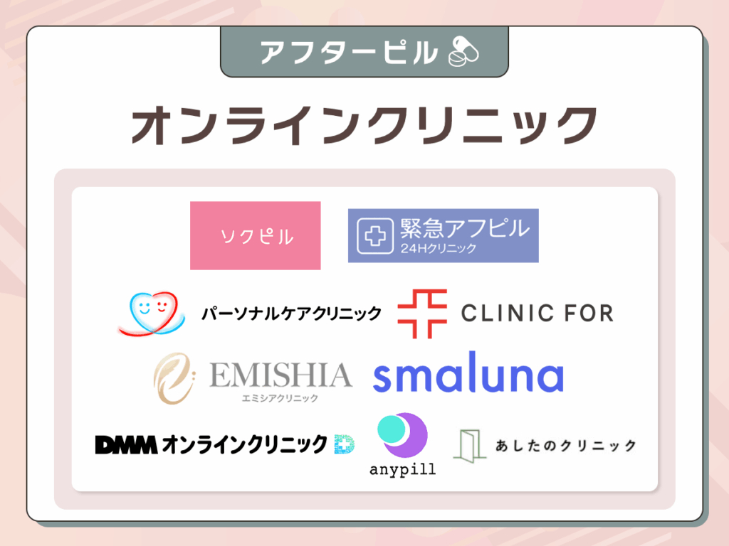 アフターピルおすすめオンライン一覧