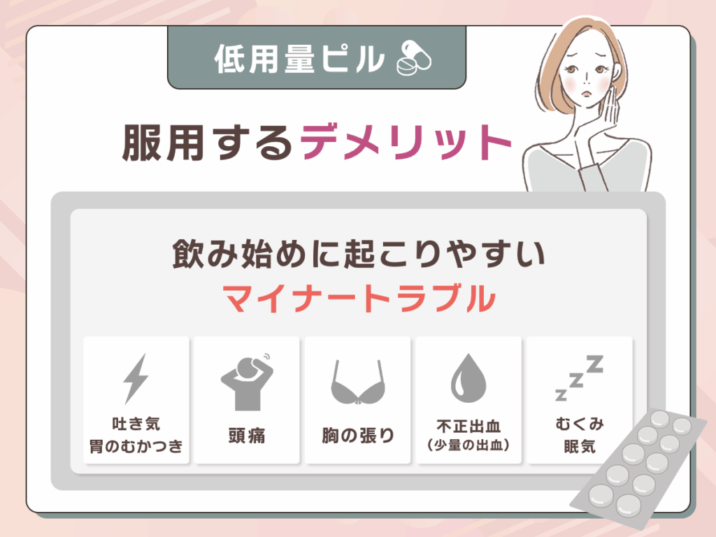 飲み始めに起こりやすいマイナートラブル