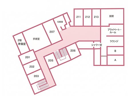 施設内見取り図 2階